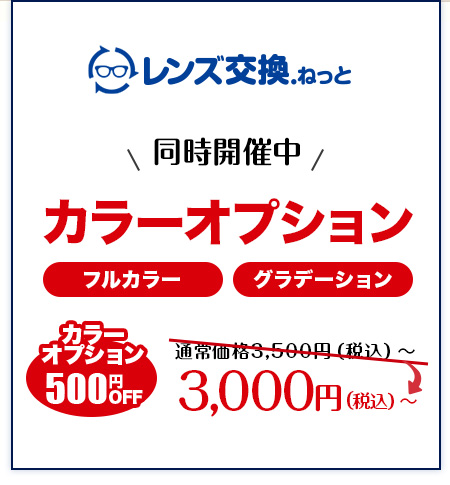 レンズ交換.net　カラーオプション
